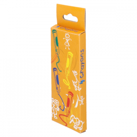 BOÎTES DE 4 CRAYONS DE COULEURS  9x3,4x1 CM ASSORTI CIRE (48 UNITÉ) - Garcia de Pou
