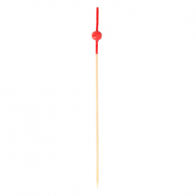PIQUES "BOULE ROUGE"  12 (h) CM NATUREL BAMBOU (100 UNITÉ) - Garcia de Pou