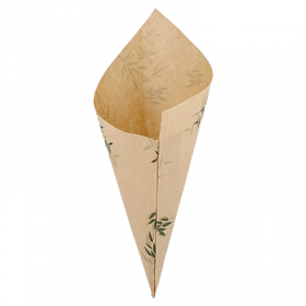 SACHETS EN POINTE PFAS FREE "FEEL GREEN" 100 G 60 G/M2 24x17 CM NATUREL PARCH.INGRAISSABLE (2000 UNITÉ)