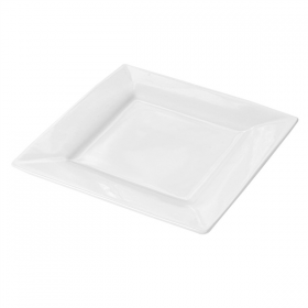 ASSIETTES CARRÉES  15x15 CM BLANC PORCELAINE (48 UNITÉ) - Garcia de Pou