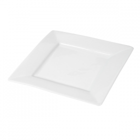 ASSIETTES CARRÉES  20x20 CM BLANC PORCELAINE (24 UNITÉ) - Garcia de Pou