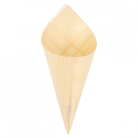 CORNETS EN FEUILLE DE PEUPLIER  12,5 CM NATUREL BOIS (1000 UNITÉ) - Garcia de Pou