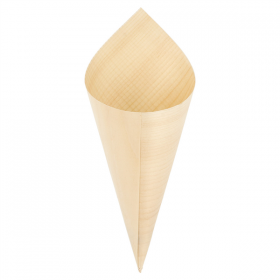 CORNETS EN FEUILLE DE PEUPLIER  17 CM NATUREL BOIS (1000 UNITÉ) - Garcia de Pou