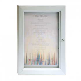 PORTE MENUS LUMINEUX DIN-A3  40x52x3,2 CM ARGENTE METAL (1 UNITÉ) - Garcia de Pou
