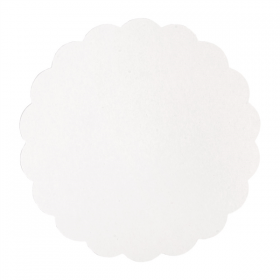 DISQUES PLATS PÂSTISSERIE  300 G/M2 Ø 23 CM BLANC CARTON (250 UNITÉ) - Garcia de Pou