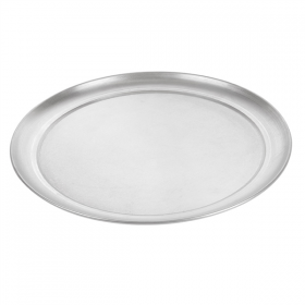 ASSIETTE À PIZZA PLATE  Ø 28 CM ARGENTE ALUMINIUM (1 UNITÉ) - Garcia de Pou