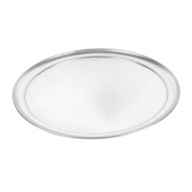 ASSIETTE À PIZZA PLATE  Ø 35 CM ARGENTE ALUMINIUM (1 UNITÉ) - Garcia de Pou
