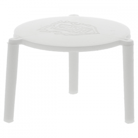 PETITES TABLES PIZZA  Ø 4,5x3 CM BLANC PP (2000 UNITÉ) - Garcia de Pou