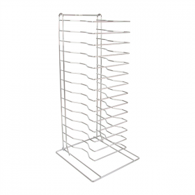 RACK À PIZZA 15 NIVEAUX  30,4x30,4x68 CM ARGENTE METAL (1 UNITÉ) - Garcia de Pou