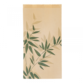 ENVELOPPE CADEAUX "FEEL GREEN" 36 G/M2 12+5x18 CM NATUREL KRAFT VERGÉ (250 UNITÉ)