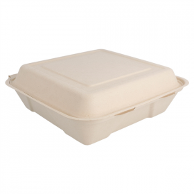 COQUILLES "L" "BIONIC"  22,5x22,5x7,5 CM NATUREL BAGASSE (200 UNITÉ) - Garcia de Pou