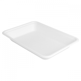 BARQUETTES "BIONIC" 350 ML 19,6x14,7x2,7 CM BLANC BAGASSE (1000 UNITÉ) - Garcia de Pou