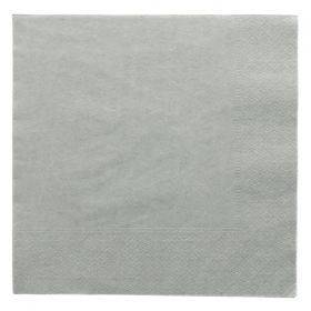 SERVIETTES ECOLABEL 2 PLIS  18 G/M2 39x39 CM GRIS OUATE (1600 UNITÉ) - Garcia de Pou