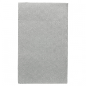 SERVIETTES ECOLABEL P. 1/6 "DOUBLE POINT" 18 G/M2 33x40 CM GRIS OUATE (2000 UNITÉ) - Garcia de Pou