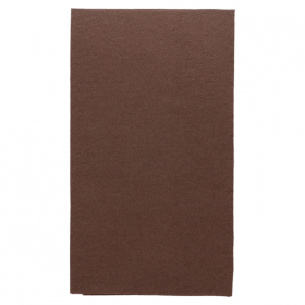 SERVIETTES ECOLABEL P. 1/6 "DOUBLE POINT" 18 G/M2 33x40 CM CHOCOLAT OUATE (2000 UNITÉ) - Garcia de Pou