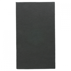 SERVIETTES ECOLABEL P. 1/6 "DOUBLE POINT" 18 G/M2 33x40 CM NOIR OUATE (2000 UNITÉ) - Garcia de Pou