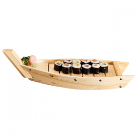 BARQUE FRUITS DE MER  44x13x11 CM NATUREL BOIS (1 UNITÉ) - Garcia de Pou