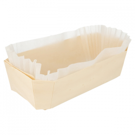 100 U. BARQUETTES BOIS + MOULES SILICONÉS  23x13x7 CM NATUREL BOIS (100 UNITÉ) - Garcia de Pou