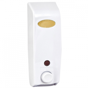 DISTRIBUTEUR DE SAVON 400 ML 8,5x8,5x25 CM BLANC ABS (1 UNITÉ) - Garcia de Pou