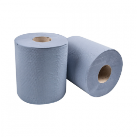 ESSUIE-MAINS "MAXI BARRIL" ECOLABEL 2 PLIS - 365 FEUILLES  20 G/M2 Ø 20x21,6 CM BLEU OUATE (6 UNITÉ) - Garcia de Pou