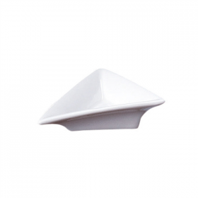 RÉCIPIENTS TRIANGULAIRES  7,5x7,5x2,4 CM BLANC PORCELAINE (12 UNITÉ) - Garcia de Pou
