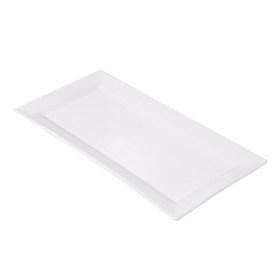 ASSIETTES RECTANGULAIRES  36,2x17,8 CM BLANC PORCELAINE (12 UNITÉ) - Garcia de Pou