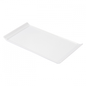 ASSIETTES RECTANGULAIRES  26x12,5x1,6 CM BLANC PORCELAINE (12 UNITÉ) - Garcia de Pou