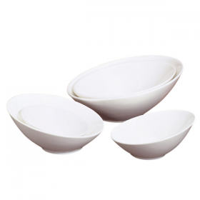 BOLS IRRÉGULIERS 300 ML Ø 15x7,4 CM BLANC PORCELAINE (6 UNITÉ) - Garcia de Pou
