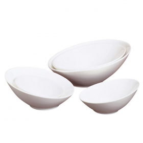BOLS IRRÉGULIERS 700 ML Ø 21,3x10,3 CM BLANC PORCELAINE (2 UNITÉ) - Garcia de Pou