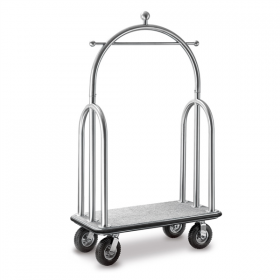 PORTE-VALISES DE LUXE AVEC COUPOLE  112x61x187 CM ARGENTE INOX (1 UNITÉ) - Garcia de Pou