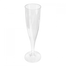 FLÛTES INJECTÉES "CHAMPAGNE" PETITES 100 ML Ø 4,8x17 CM TRANSPARENT CRISTAL PS (180 UNITÉ) - Garcia de Pou
