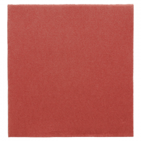 SERVIETTES ECOLABEL "DOUBLE POINT" 18 G/M2 33x33 CM BORDEAUX OUATE - destockage