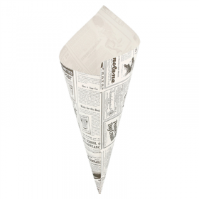 SACHETS EN POINTE PFAS FREE "TIMES" 400 G 70 G/M2 34x24 CM BLANC PARCH.INGRAISSABLE (1000 UNITÉ)