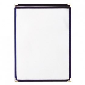 MENU "AMÉRICAIN" DIN-A5 1 CORPS   BLEU PVC (1 UNITÉ) - Garcia de Pou