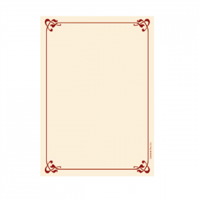 FEUILLES INTÉRIEURES PORTE MENUS DIN-A5  90 G/M2 14,7x21 SAUMON PAPIER (250 UNITÉ) - Garcia de Pou