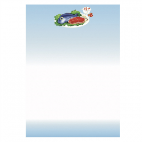 FEUILLES DIN A-4 "REPAS"  21x29,7 CM BLEU PAPIER (100 UNITÉ) - Garcia de Pou