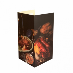 CARTE EN 3 VOLETS "HOMARD"  47x30 CM ASSORTI CARTON (1 UNITÉ) - Garcia de Pou