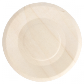 ASSIETTES RONDES "WOOD"  Ø 15,5x1 CM NATUREL BOIS (50 UNITÉ) - Garcia de Pou