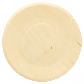ASSIETTES RONDES "WOOD"  Ø 21,5x1,5 CM NATUREL BOIS (50 UNITÉ) - Garcia de Pou