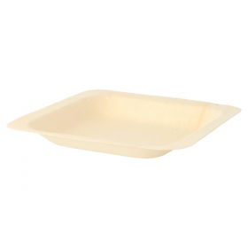 ASSIETTES CARRÉES "WOOD"  11,5x11,5x1,5 CM NATUREL BOIS (200 UNITÉ) - Garcia de Pou