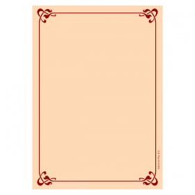 250 U. FEUILLES INTÉRIEURES PORTE MENUS DIN-A4  90 G/M2 21x29,7 CM SAUMON LITOS (1 UNITÉ) - Garcia de Pou