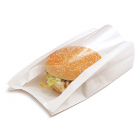 SACHETS AVEC FENÊTRE "PACK DELICATESSEN" 50 G/M2 + 15 PP 16x11+5x21 CM BLANC KRAFT (100 UNITÉ) - Garcia de Pou