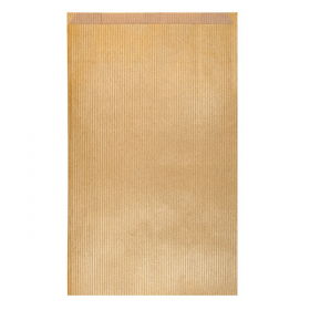 SACHETS PLATS  60 G/M2 26+9x38 CM OR KRAFT VERGÉ (250 UNITÉ) - Garcia de Pou