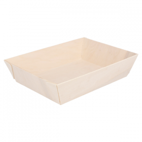 PLATEAU REPAS  18x13x4 CM NATUREL BOIS (50 UNITÉ) - Garcia de Pou