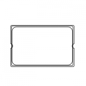 COUVERCLE 1/1 POUR RÉFÉRENCE 181.63/64/65  53x32,5x3,7 CM ARGENTE INOX (1 UNITÉ) - Garcia de Pou