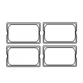 COUVERCLE 1/4 POUR RÉFÉRENCE 181.73  26,5x16 CM ARGENTE INOX (1 UNITÉ) - Garcia de Pou