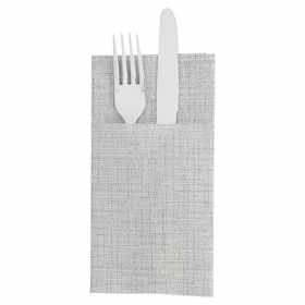 SERVIETTES KANGOUROU "DRY COTTON" 55 G/M2 40x40 CM GRAPHITE AIRLAID (700 UNITÉ) - Garcia de Pou