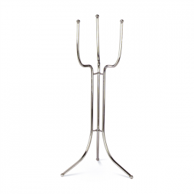 PORTE SEAU AMERICAIN  33x27x76 CM ARGENTE ACIER (1 UNITÉ) - Garcia de Pou