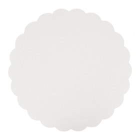 DISQUES PLATS PÂSTISSERIE  300 G/M2 Ø 27 CM BLANC CARTON (250 UNITÉ) - Garcia de Pou