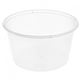RÉCIPIENTS INJECTÉS MICRO-ONDABLES 475 ML Ø 11,5x6,5 CM TRANSPARENT PP (500 UNITÉ) - Garcia de Pou
